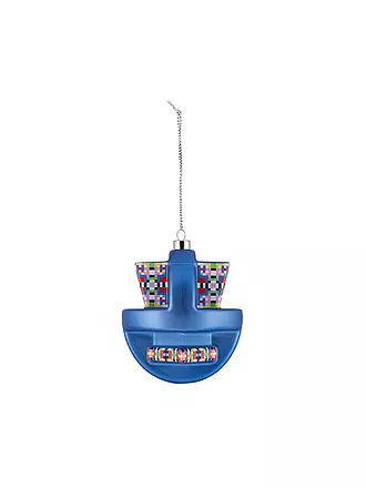 ALESSI | Weihnachtsschmuck GLOW 8,3cm Blau/Dek. | 